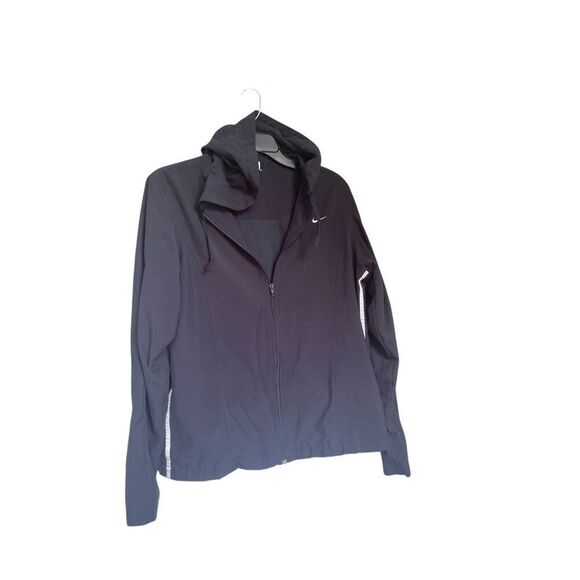 Nike Women’s Blue Full Zip Lightweight Hooded Jacket Size Large 12-14 - Picture 1 of 12